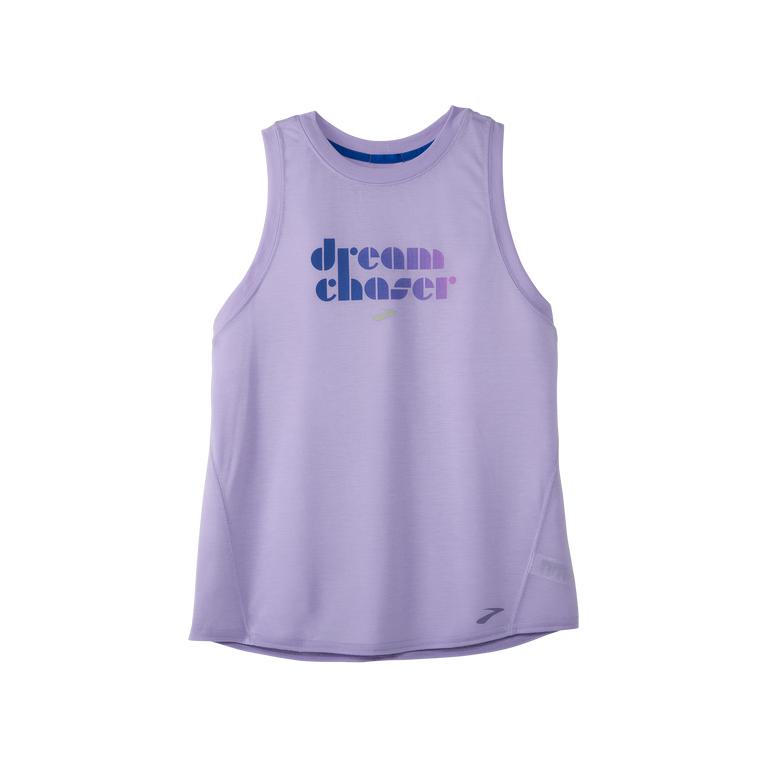 Brooks Empower Her Distance Graphic Running Tank Top - Women's - Violet Pulse/Lavender Purple (17043